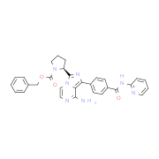 benzyl (S)-2-(8-amino-1-(4-(pyridin-2-ylcarbamoyl)phenyl)imidazo[1,5-a]pyrazin-3-yl)pyrrolidine-1-ca